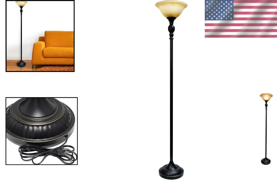 Traditional Torchiere落地灯,修复青铜 — 第 2/4 张图片