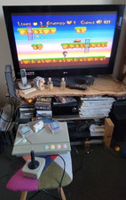 Atari XEGS+3xcarts:1xA8PicoMulti, 2x1MB Atarimax(Atariblast/Spaceharrier)+Jstick