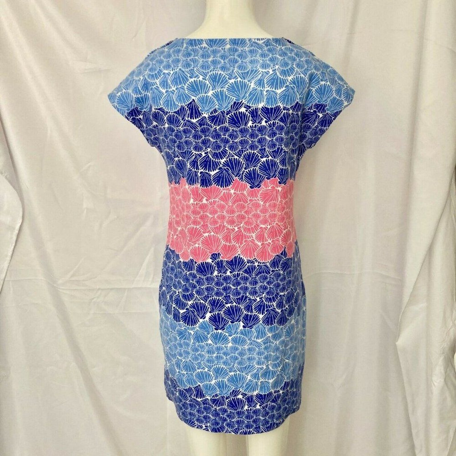 Talbots Seashell Pattern Multicolor Dress Petite … - image 5