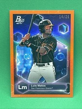 Luis Matos #PE-19 [Orange] 14/25  2022 Bowman Platinum Precious Elements