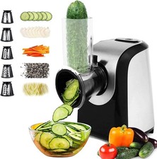 Electric Vegetable Slicer, 5-in-1, 150 W Multifunctional Grater with Stainles...