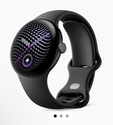 Google Pixel Watch 5 41mm Wi Fi Black Brand New. Aluminum,Obsidian Silicone Band