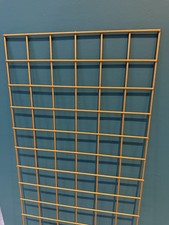 Galvanized Wire Mesh Panels Coated Gold 2" x 2", 50mm x 50mm Holes (4mm wire)