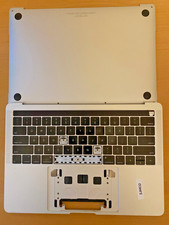 MacBook Pro A1989 13" 2018 2019 Top Case Palmrest W/ Battery SILVER 661-10361