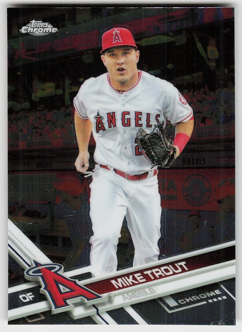 2017 Topps Chrome #200 Mike Trout BASEBALL Los Angeles Angels