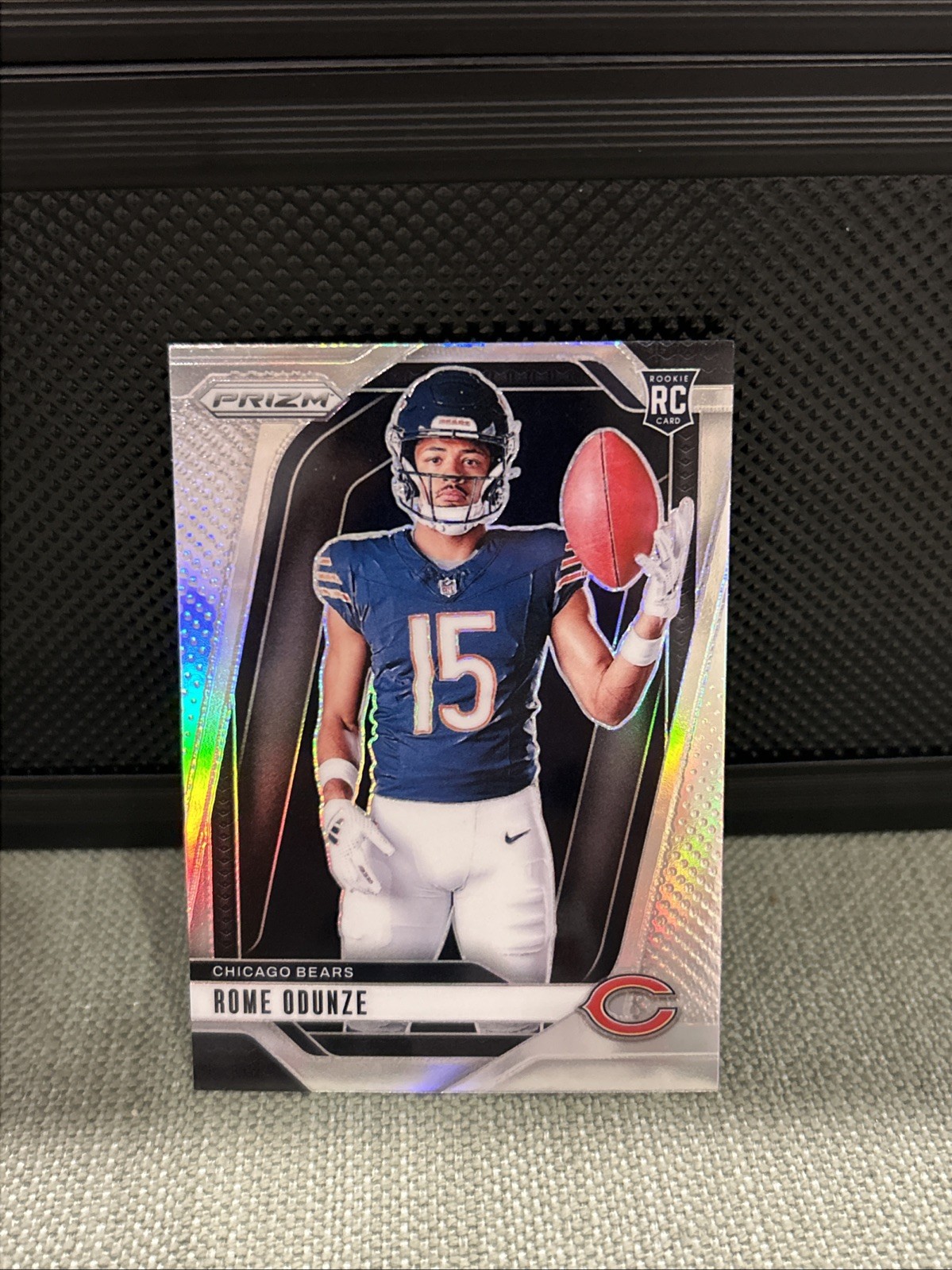 2024 Panini Prizm Rome Odunze RC Silver Prizm Variation SP #36 Chicago Bears