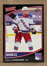 2021 Alexis Lafreniere UD National Hockey Card Day Victory Black Rookie #V-16
