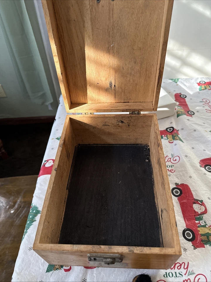 Caja de madera de roble Griffin ShineMaster Shoe Shine de colección - Usada muy buen estado Foto 3 de 4