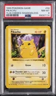 1999 POKEMON BASE SET YELLOW CHEEKS-SHADOWLESS #58 PIKACHU PSA 8