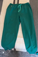  3 PAIRS Figs Hunter Green Tansen Jogger Pants Size S/S USED 
