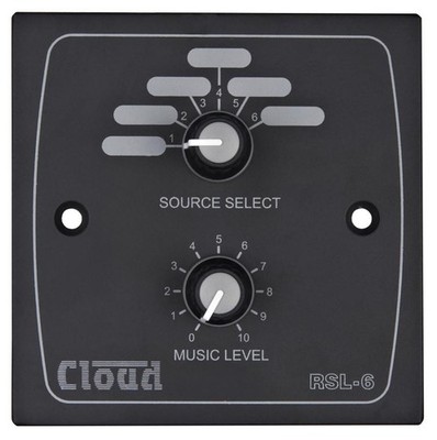 CLOUD - Remote Music Source Select and Level Control Panel, schwarz