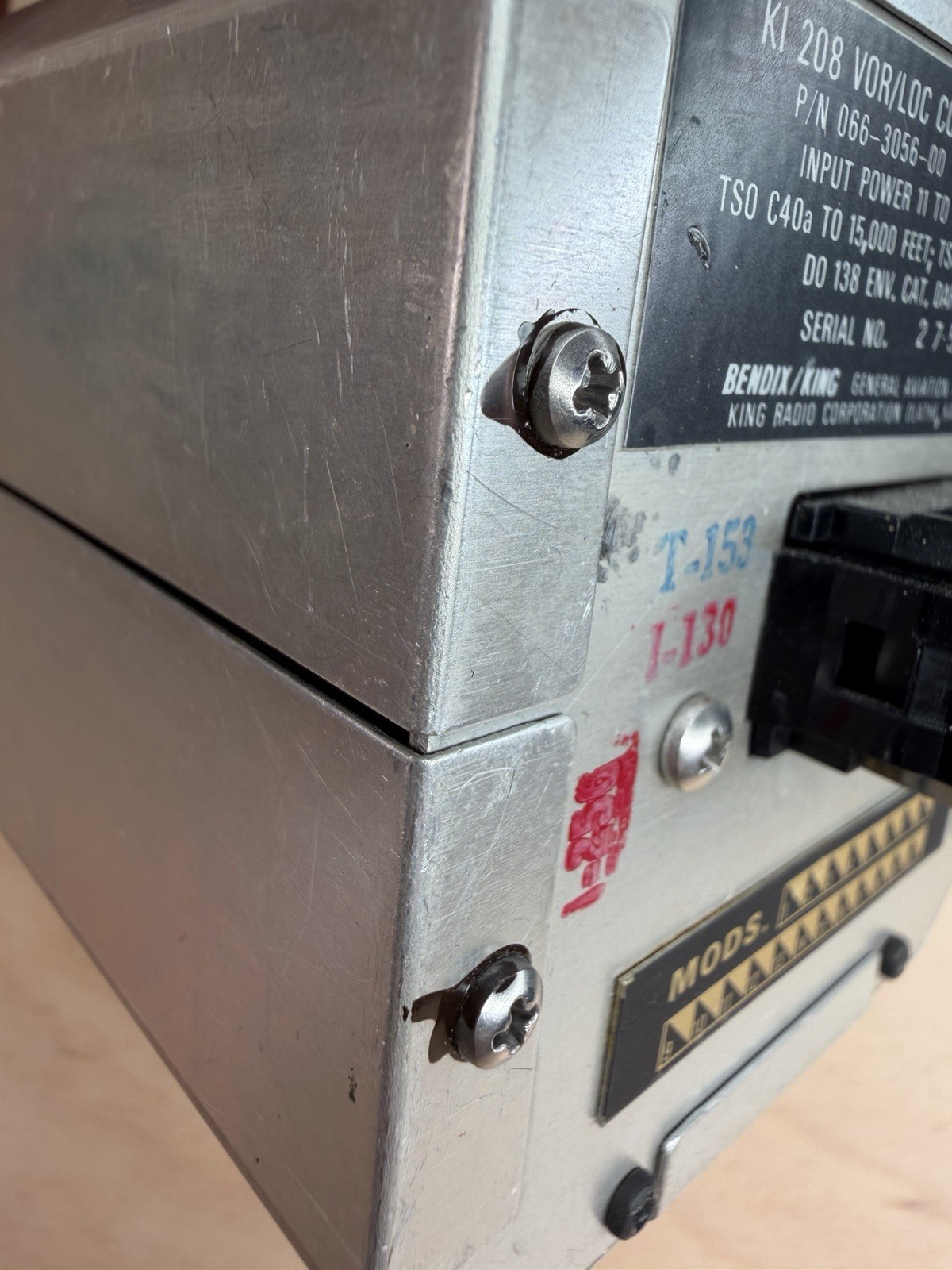 BENDIX/KING KI 208 VOR/LOC CONVERTER INDICATOR P/N 066-3056-00 CORE