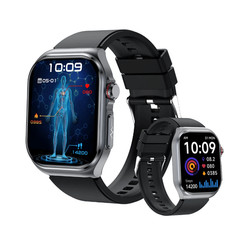 New Men Health Smart Watch 2.0 Inch HD Fitness Tracker with Heart Rate Bloo