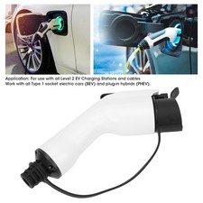 Electric Vehicle Connector 16A White For Level 2 EV Charging Stations