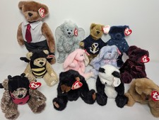 Ty Beanie Babies Attic Treasures Lot Vtg Jointed Bears Bunnies 1993 with Tags