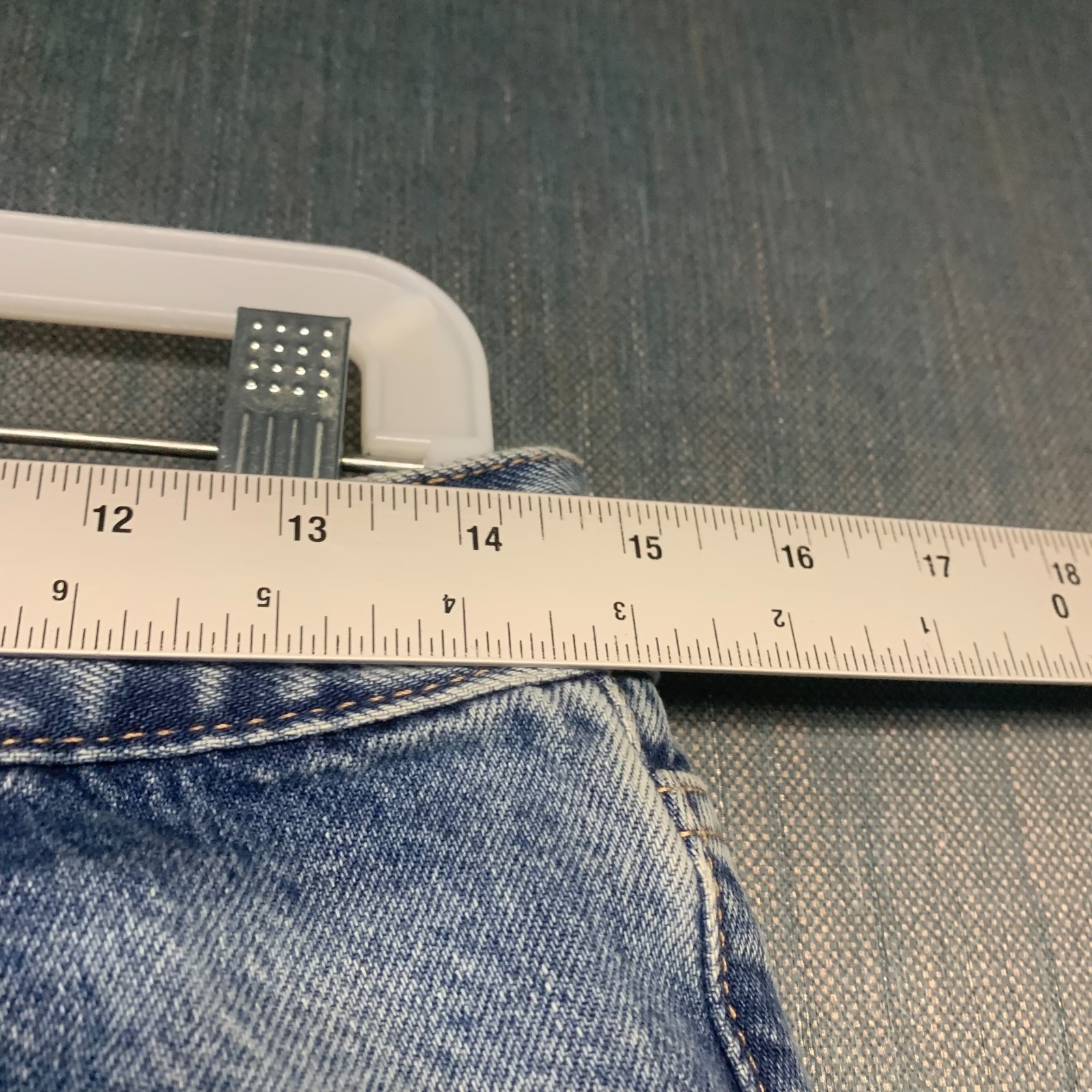 ZARA Women's Jeans Size 8 Blue Straight Leg Raw Hem Denim High Rise 100% Cotton thumbnail 5