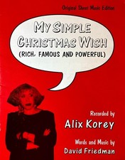 My Simple Christmas Wish Rich Famous Powerful Sheet Music Alix Korey D Friedman
