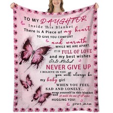 Daughter Blanket from Mom, Daughter Gifts from Mom, Daughters Gifts... Fast Ship