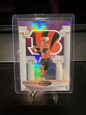 2025 Panini Certified Football Franchise Foundations Joe Burrow /299 Bengals