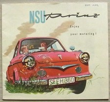 NSU PRINZ Brochure vendita auto 1959 #DW 2067 600 1925