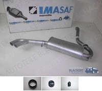 Imasaf ESD Auspuff Endtopf für Audi Coupe 2.2 GT+2.2 Quattro 1984-1988 + ZubehöR