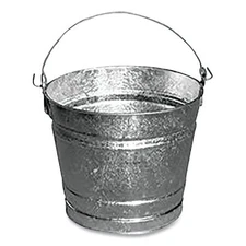 Hot-Dipped Galvanized Pail, 24.04 qt Magnolia Brush 20PAIL 35162700208 Steel