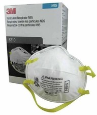 Expired 3M 8210 N95 Particulate Respirator Mask (Box of 20) 