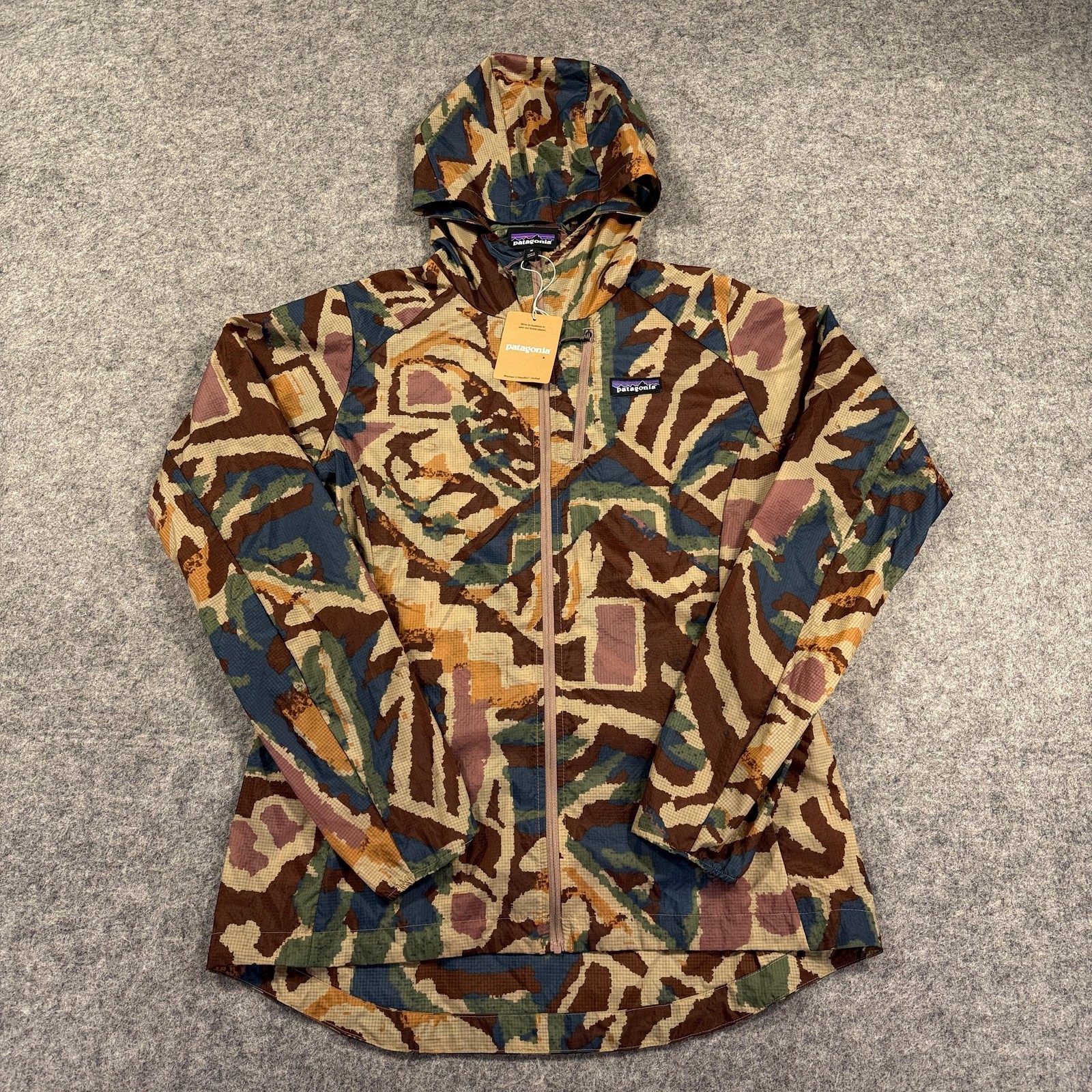 Patagonia Houdini Jacket Womens Medium Thriving Planet Windbreaker Packable