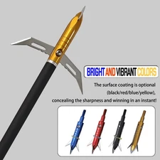 24pc Retracted 402 Stainless Steel Blade Broadheads Compound Crossbow Arrow Tips