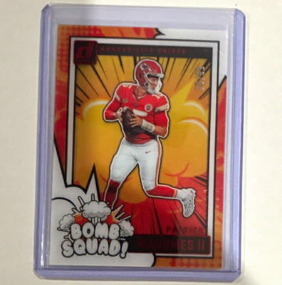 Panini 2024 Clearly Donruss Patrick Mahomes II Bomb Squad! #10 /49