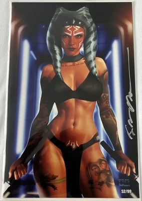 Bear Babes Comix Ahsoka Jedi Cosplay Star Wars Signed Jacob Bear With COA 52/99