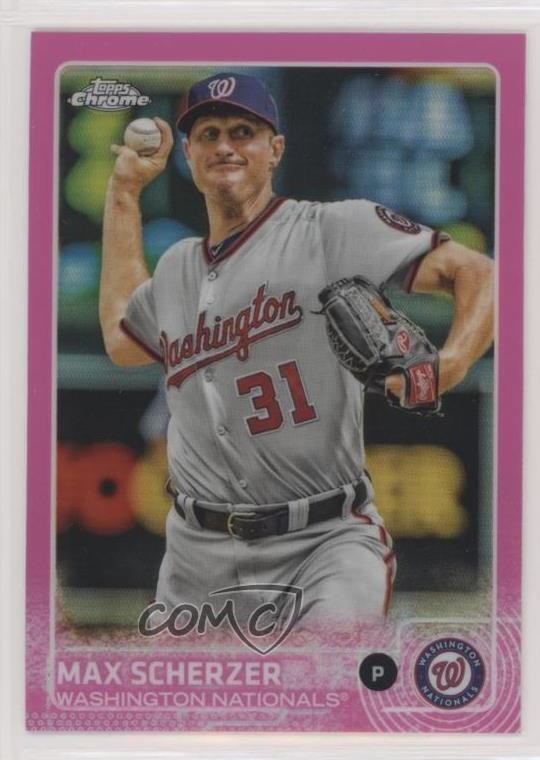 2015 Topps Chrome Pink Refractor Max Scherzer #98 9n2