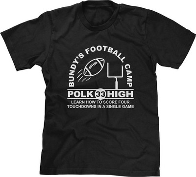 Al Bundy Football Camp Polk High 80s 90s TV Show Funny Comedy Humor Mens Tee