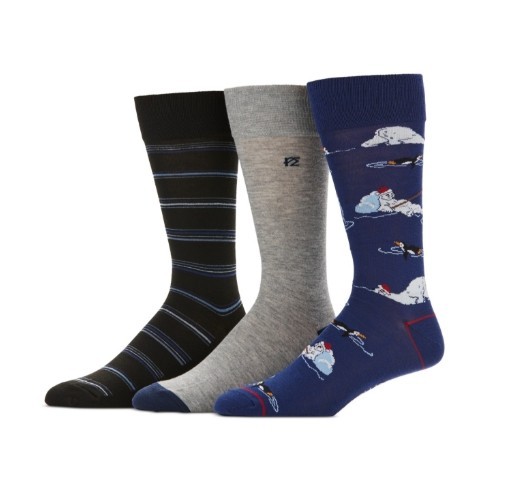 Мужские носки Perry Ellis Portfolio 3 шт Носки с праздничным рисунком цена 20 2590₽