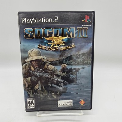 SOCOM II: U.S. Navy SEALs PS2  (Sony PlayStation 2, 2003) with Manual Tested