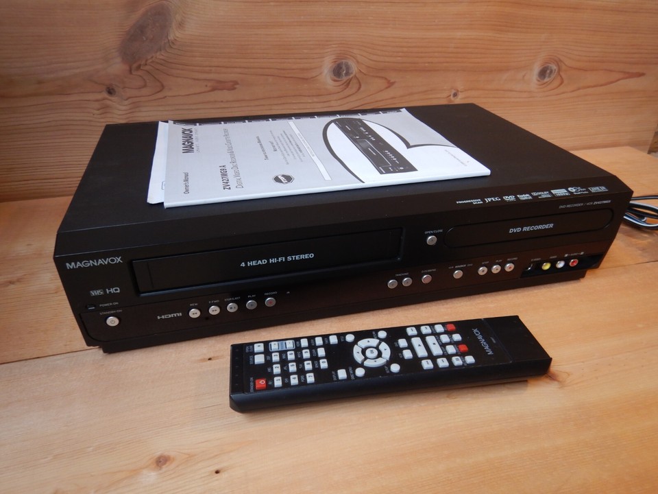 Magnavox DVD Recorder VCR Combo VHS Player ZV427MG9 With Remote eBay