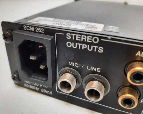 Shure 4-Channel Microphone Mixer Stereo Mixer SCM262 - Picture 7 of 7