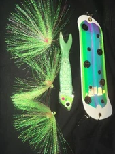 High Percentage Trolling Bait/Meat Rig/ Bite My Herring Strip/ 8” Flasher