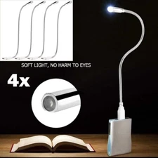 4pcs Convenient Flexible LED Light USB Reading Laptop Night Fixture Single Lamp