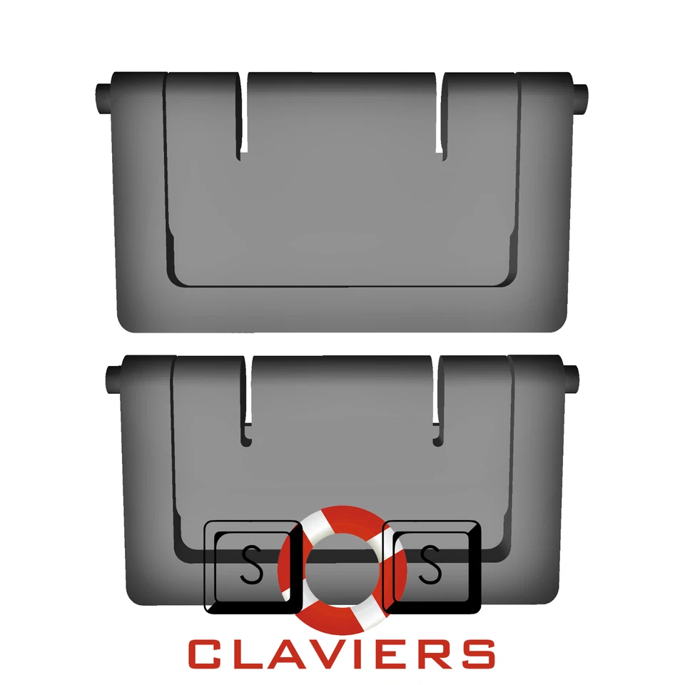 Razer BlackWidow Elite Keyboard Spare Replacement Tilt Leg Stand Foot Feet Set - Image 2 of 4