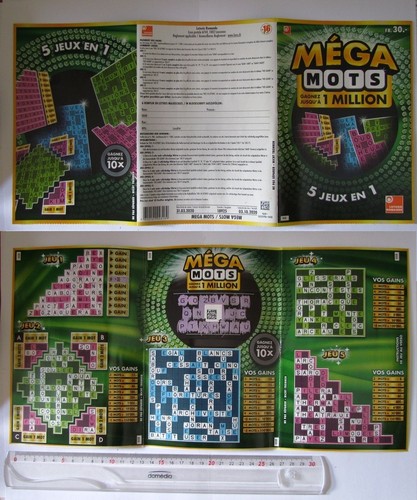 Inventaire des Jeux de Grattage et d'Argent en France