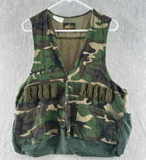 Vintage Kmart Vest Mens Large Camo Hunting Shotgun Shell Bird Duck Outdoors