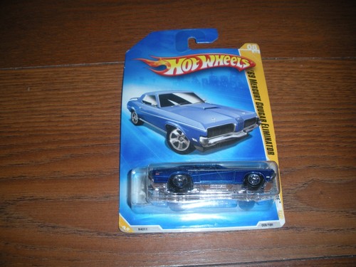 HOT WHEELS 1/64 DIECAST 1969 MERCURY COUGAR ELIMINATOR BLUE 2008 Orig. Card - Picture 2 of 3