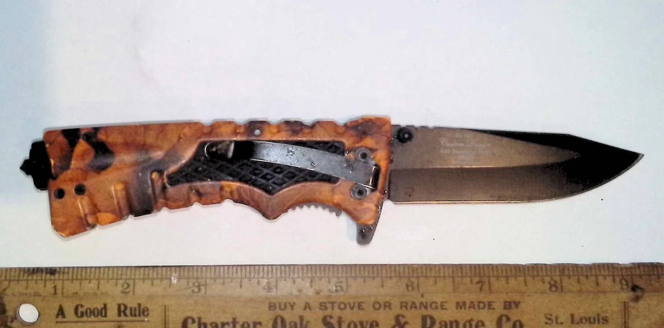 Cuchillo Plegable Elk Ridge Diseño Personalizado Balístico ER-A001 Foto 2 de 4