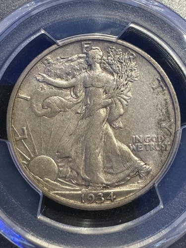 1934-S WALKING LIBERTY 50C PCGS XF-40