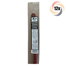 12x Sticks Amish Smokehouse Black Pepper 100 Beef Premium Snack Sticks 1.25oz