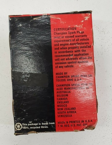 Champion Spark Plugs RBN14Y Set of 4 in box New Old Stock 13574 - Picture 6 of 8