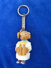 ANTIQUE KEYRING / Old key ring - FIGURE - IVOR - DOG / DOG - TOP +!