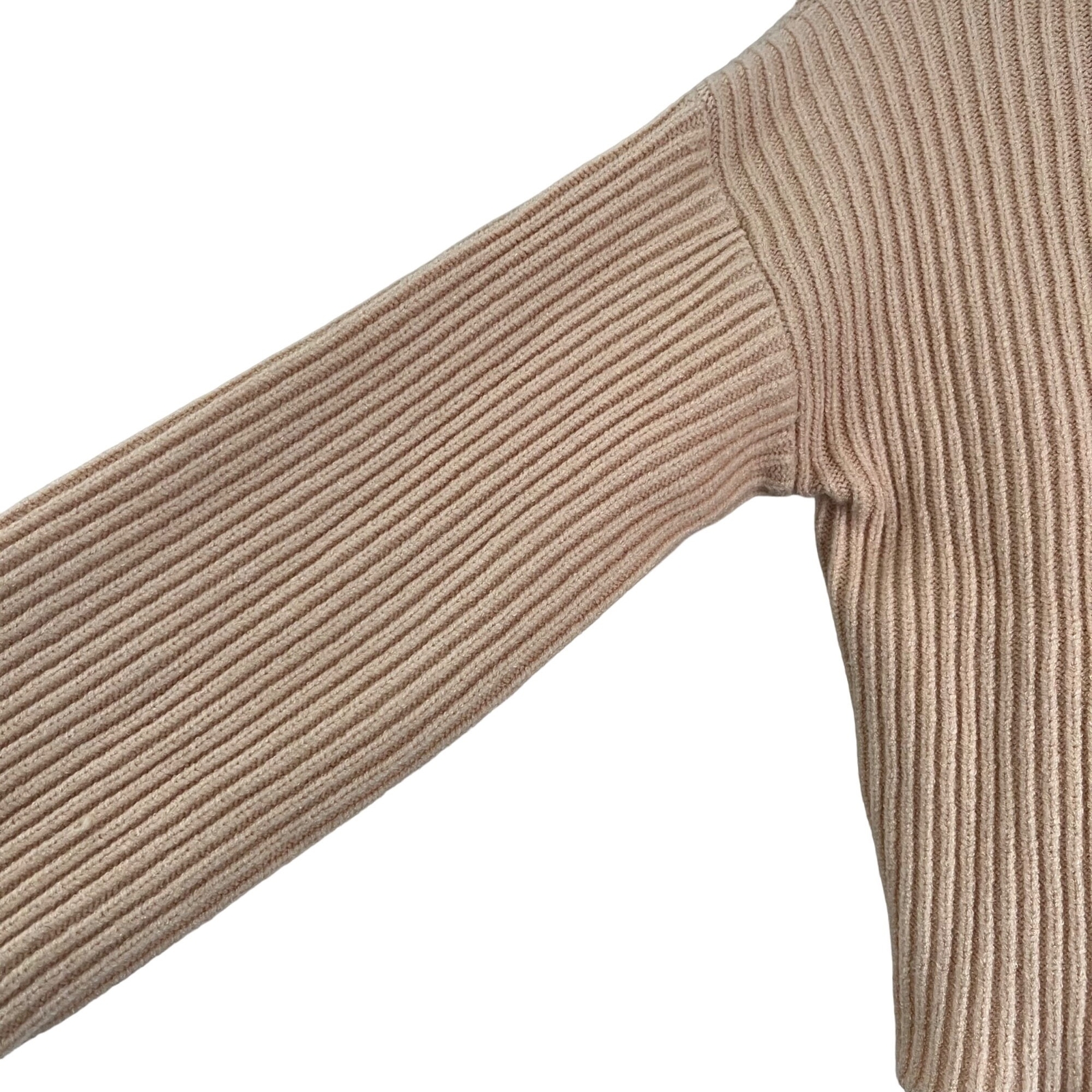 Revolve Superdown Womens Light Tan Mock Neck Ribb… - image 3