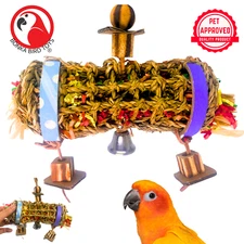 Bonka Bird Toys 2594 Small Shred Roll Chew Shred Forage Parrot Cage Toy Conure